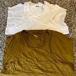 2 mediums Madewell tank tops